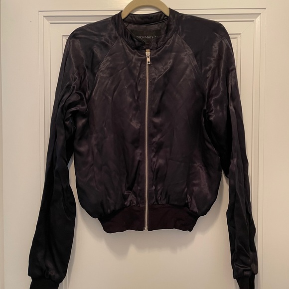 Reformation Boom 💥 silk bomber jacket XS/S - Picture 2 of 7